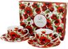 DUO FLORAL 2er-Set Espressotassen 90 ml LINA mit Untertassen, New Bone China Porzellan Bild 1