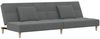 vidaXL Schlafsofa 2-Sitzer mit 2 Kissen Dunkelgrau Stoff 375793 Bild 2