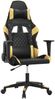 vidaXL Gaming-Stuhl mit Massagefunktion Schwarz & Golden Kunstleder 345513 Bild 2