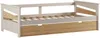 Vente-unique - LURAVO Bett Holz, Platte BeigeBeige - B 105 cm x H 62 cm x L 198,5 cm Bild 2