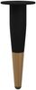 vidaXL Möbelbeine 2 pcs Schwarz und Gold Ø 40 x 98 mm Eisen 864798 Bild 2