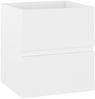 vidaXL Waschbeckenunterschrank mit Einbaubecken Weiß Spanplatte [3071531] Bild 3