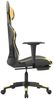 Gaming-Stuhl mit Fußstütze Schwarz und Golden Kunstleder, Drehbar [3143701] Bild 4