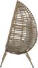 Lesli Living Gartensessel CHILL Sitzei Egg Polyrattan Stroh Bild 4