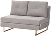 Schlafsofa 2-Sitzer JERSLEV Stoff Grau Bild 4