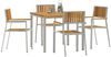 vidaXL Outdoortisch-Set 5 pcs Massives Akazienholz und Edelstahl 3334790 Bild 3