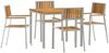 vidaXL Outdoortisch-Set 5 pcs Massives Akazienholz und Edelstahl 3334790 Bild 2