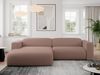 Ecksofa PASADENA, freistehendes Ecksofa, breite Armlehnen, Federsitz - links - Rosa Boucle Bild 2