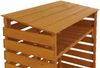 Brennholzlager HWC-Q16, Kamin-/Feuerholzregal Holzlager Holzunterstand, Ablage Holz Tanne FSC® 121x122x61cm ~ natur Bild 5