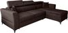 AX LIVING Ecksofa klein mit Schlaffunktion Ribella – 265 cm breit, Braun Rechts Bild 2