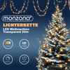 Lichterkette 20m 200 LED warmweiß transparent Fernbedienung Bild 5