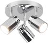 Deckenstrahler Badezimmerlampe ANGELO Silber Chrom 3-flammig, Ø 20cm Bild 2