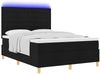 vidaXL LED Boxspringbett mit Matratze Schwarz 160 x 200 cm Stoff 3343035 Bild 3