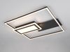 LED Deckenleuchte SPIRO mit Fernbedienung flach Schwarz, dimmbar, Breite 53cm Bild 4