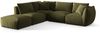 Micadoni Modulares Ecksofa Chris 4-Sitzer Links Samt Hellgrün Bild 2