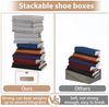 FIVMEN Schuhbox Stapelbar Schuhboxen mit Deckel & Transparent Sichtfenster Praktische (10 St), Stauraum Organizer für Schuhe Bild 4