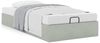 vidaXL Ottoman-Bett ohne Matratze Hellgrau 90x200 cm Samt 3310937 Bild 4