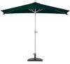 Sonnenschirm halbrund Parla, Halbschirm Balkonschirm, UV 50+ Polyester/Alu 3kg ~ 270cm grün mit Ständer Bild 3
