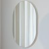 Metallbude Wandspiegel CAYA, oval, minimalistisches Design, 57 x 41 cm Bild 3
