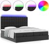 vidaXL Ottoman-Bett mit Matratzen & LEDs Schwarz 180x200 cm Kunstleder 3314503 Bild 5