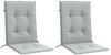vidaXL Niedriglehner-Auflagen 2 Stk. Melange Hellgrau 100x50x4cm Stoff 4002445 Bild 4