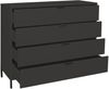 Kommode Erna 119x45x102 Anthrazit matt Lack 14720-Q Bild 3