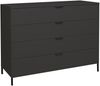 Kommode Erna 119x45x102 Anthrazit matt Lack 14720-Q Bild 2