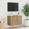 TV-Wandschrank, TV-Hängeboard Fernsehschrank Artisan-Eiche 60 x 30 x 41 cm Bild 3