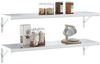 vidaXL Regalträger 4 Stk. 30x2,5x15,5 cm Silbern Edelstahl 30299 Bild 4