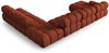 Micadoni Modulares Panorama Ecksofa Bellis 7-Sitzer Rechts 3D-Stoff Sonic Ziegel Bild 4