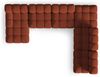 Micadoni Modulares Panorama Ecksofa Bellis 7-Sitzer Rechts 3D-Stoff Sonic Ziegel Bild 5