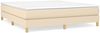vidaXL Polsterbett, Stoff, 25,0 cm, Creme, 180x200 cm, mit Lattenrost, Natur Bild 2
