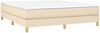 vidaXL Polsterbett, Stoff, 25,0 cm, Creme, 180x200 cm, mit Lattenrost, Natur Bild 3