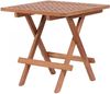 deVries Beistelltisch "WOODIE" aus Teakholz klappbar Lochmuster in der Tischplatte eckig Größe 50 x Bild 3