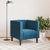 vidaXL Chesterfield-Sessel Blau Samt 372681 Bild 3
