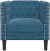 vidaXL Chesterfield-Sessel Blau Samt 372681 Bild 4