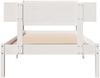 vidaXL Massivholzbett ohne Matratze Weiß 90x190 cm Kiefernholz 3306606 Bild 4