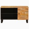 vidaXL TV-Schränk mit Regal Braun 80 x 33 x 46 cm Massivholz Mango 4018311 Bild 3