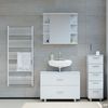 Badmöbel-Set Ilias Weiß 3 Teile, mit Unterschrank 80 cm Vicco Bild 4