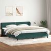 vidaXL Boxspringbett mit Matratzen Dunkelgrün 180x220 cm Samt 3317496 Bild 1