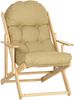 Relaxsessel 71 x 89 x 96 cm klappbar, 3-fach verstellbar, Buchenholz, Braun, 1 Stück Bild 4