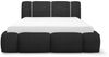Polsterbett Schlafzimmerbett SPRINGS 140x200cm in Stoff Lambi Schwarz Bild 4