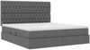 vidaXL Aufbewahrungsbett mit Matratze Dunkelgrau 160 x 200 cm Stoff 3371854 Bild 5