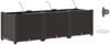 vidaXL Garten-Pflanzgefäß 3 Stk. Braun 120 x 40 x 37,5 cm PP 42002823 Bild 2