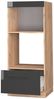 Mikrowellenschrank Fame-Line Anthrazit Hochglanz 60 cm offen Vicco Bild 4