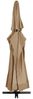 vidaXL Sonnenschirm mit Aluminium-Mast 600 cm Taupe 47373 Bild 3