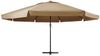 vidaXL Sonnenschirm mit Aluminium-Mast 600 cm Taupe 47373 Bild 2