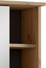 byLIVING Badezimmer Spiegelschrank WELLNESS mit LED-Beleuchtung & Steckdose / Moderner, 1-türiger Spiegel Hängeschrank in Artisan Eiche / Wandschrank mit Spiegeltür / B 60, H 61, T 28 cm Bild 5