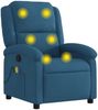 vidaXL Massagesessel Blau Samt 371818 Bild 2