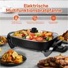 Scheffler Elektrische Pfanne Elektrische Multipfanne, 1500,00 W, mit Antihaftbeschichtung, mit Glasdeckel Bild 4